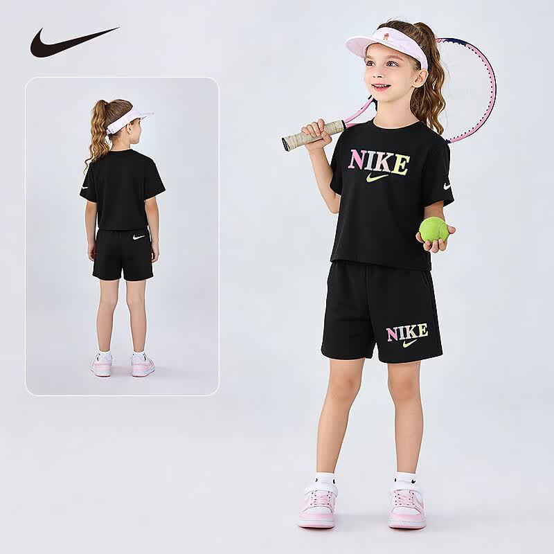 Nike YA Girls' Casual Short Sleeve & Shorts Set