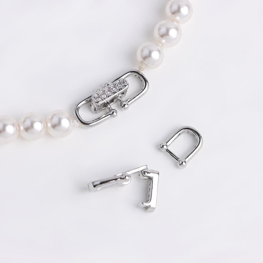 18K Gold-Plated Double U Buckle Bracelet/Necklace Clasp Connector for DIY Jewelry