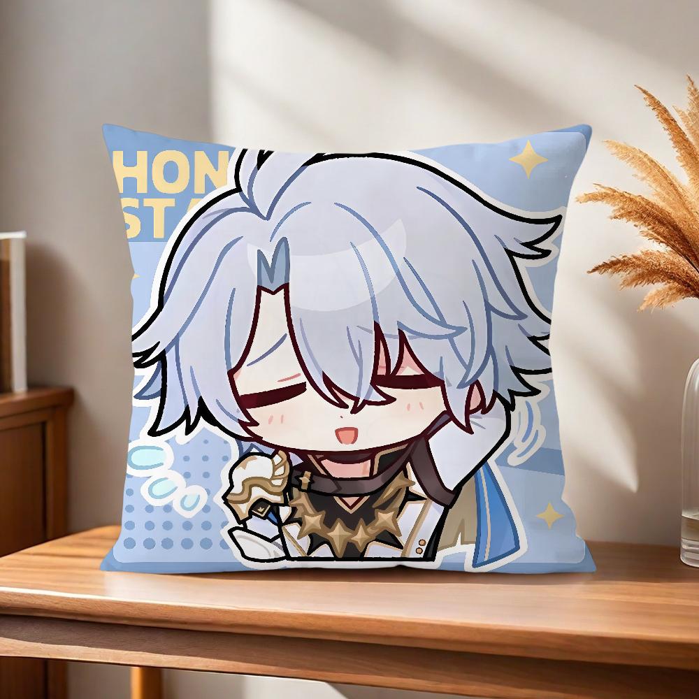 Star Phainon RailComfortable Honkai soft Pillow Case for game Sofa Living Room Home office Decor fanart Protective Covers