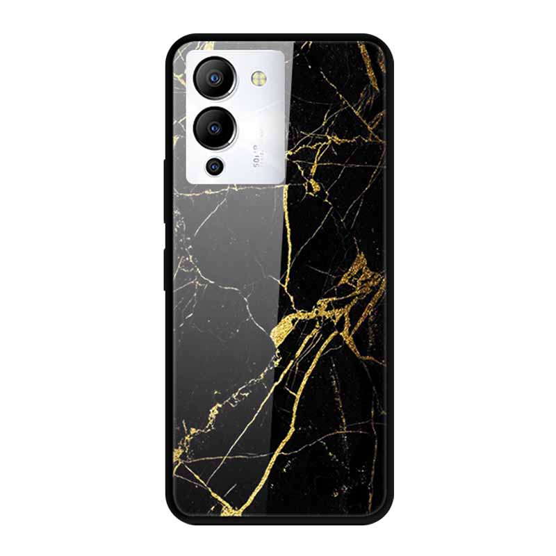 Luxury Shockproof Tempered Glass Back Cover Hard Case For Infinix Note 12 G96 Infinix Note 11pro 11s Protective Cool Phone Cover