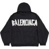 Balenciaga Sweatshirt, Regular Fit Unisex Black 739024TQVQ91073
