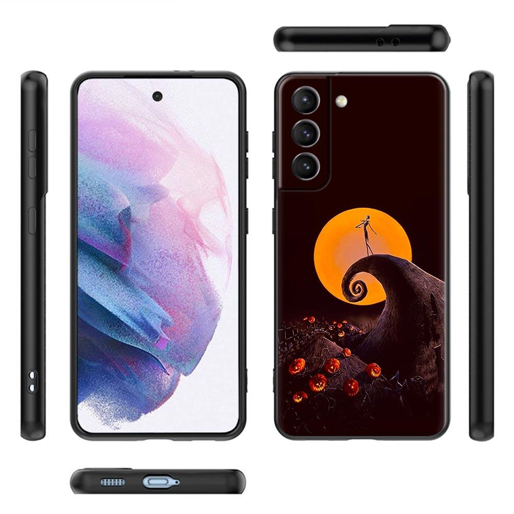 Happy Halloween S24 Ultra For Samsung Galaxy S23 Ultra S21 S20 FE S22 S10 S24 S23 Plus Case Cover Cat Bat Pumpkin Witch Castle