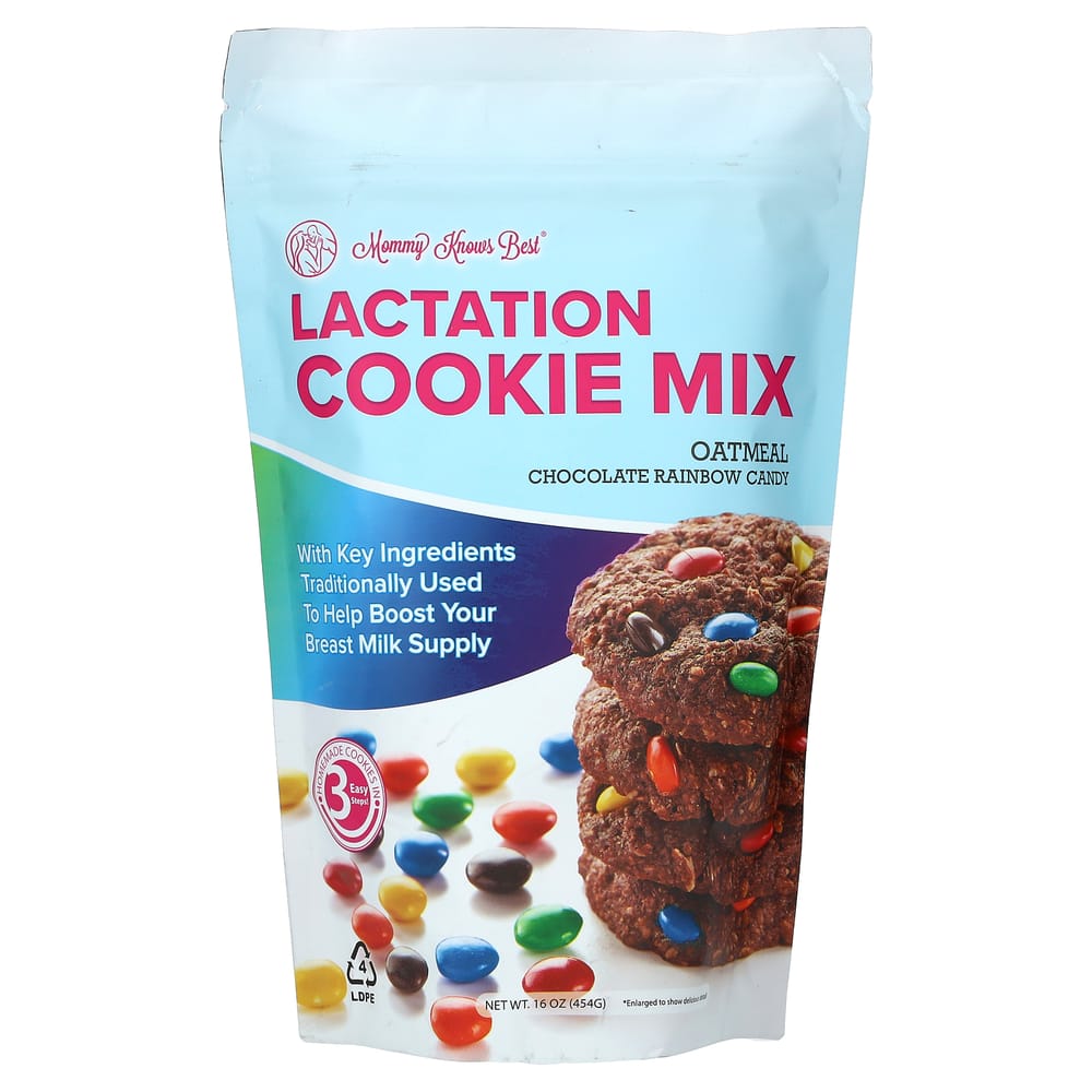 iHerb Lactation Cookie Mix, Oatmeal Chocolate Rainbow Candy, 454g (16oz) 454g - 1 ea