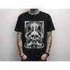 Gothic Skull Cross T Shirt Alternative Death Metal Occult Emo Goth Clothing Weirdcore For Him Her Vintage Slightly