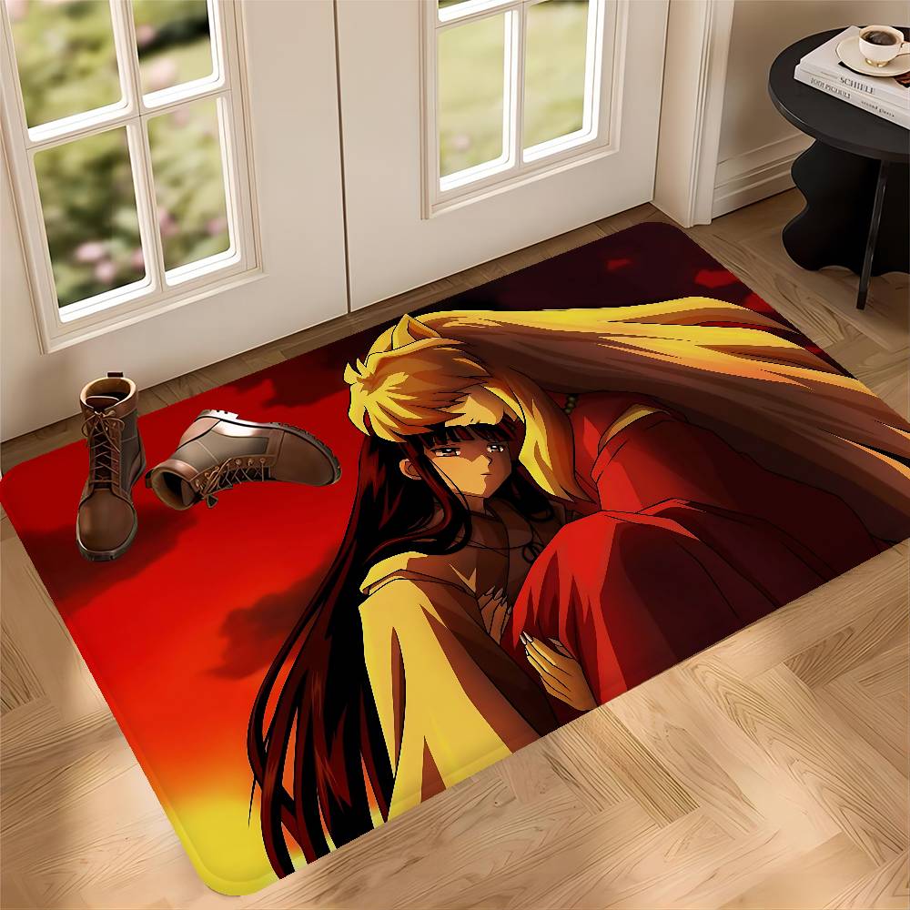 Japanese Anime Inuyasha Kitchen Mat Cheaper Anti-slip Modern Living Room Balcony Printed Modern Home Decor