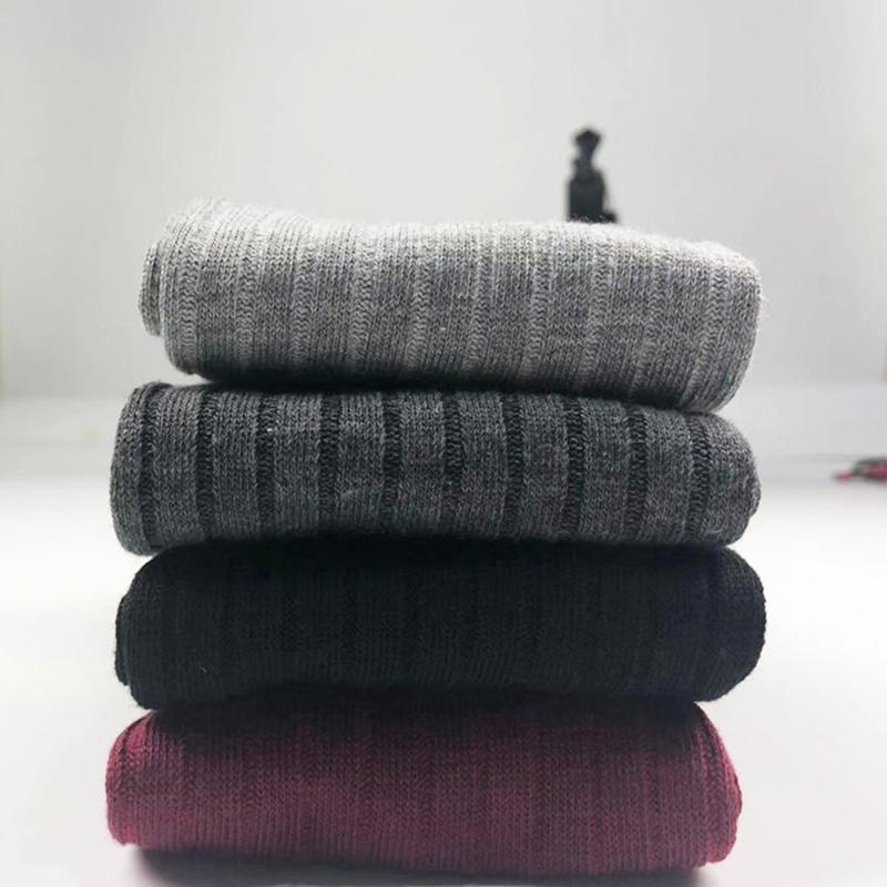 1 Pair Thigh Socks Playful One Size Warmth Knit Socks Minimalist Style High Stretch Versatile Multiple Colors
