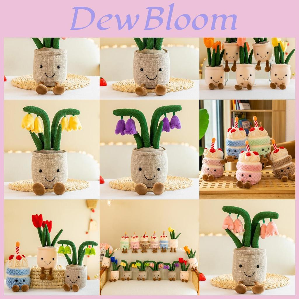 Ornamento per Pianta Succulenta a Fiore di Tulipano Peluche Decorazione per Arredamento Casa