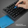 ENHANCE O Rings Mechanical Keyboard Dampener - Quiet Switch Dampeners Kit 50A Clear (140pcs), Keycap Puller, Keyboard Brush, Cloth and Accessory Bag
