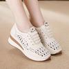 Hollow breathable perforated women's 2026 summer new comfortable elastic casual shoes, lazy walking sandals