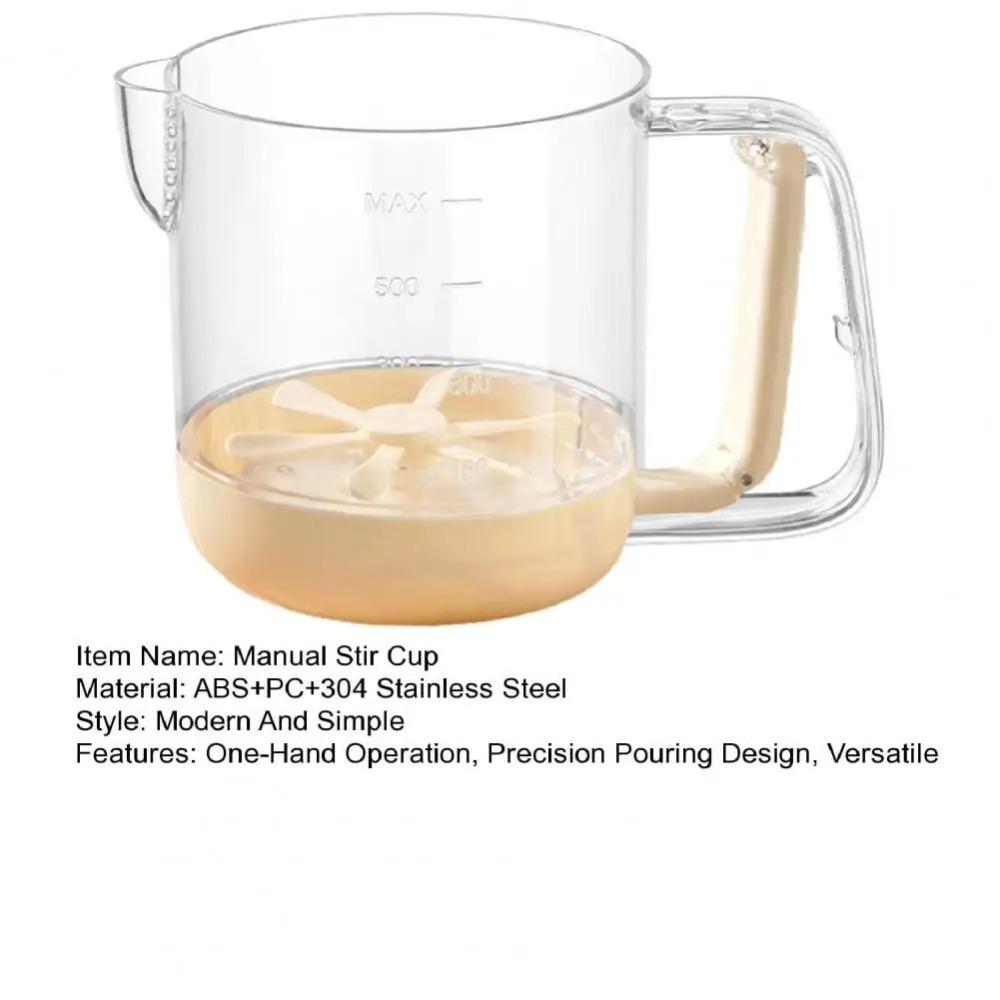 Dust-proof Egg Beater with Clear  Scale Liquid Mixing Cup Multi-Functionl Mixing Cup Whisk  Baking
