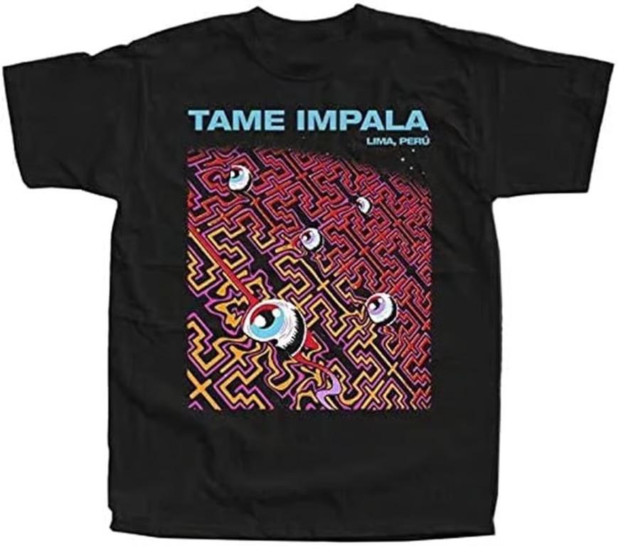 RARE Tame Impala Black Cotton All size S-5XL Gift For Fan T-shirt S
