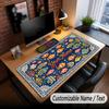 Fish Ocean Theme Custom Mouse Pad Personalized With Name Text Customized Desk Mat For Office Home Decor