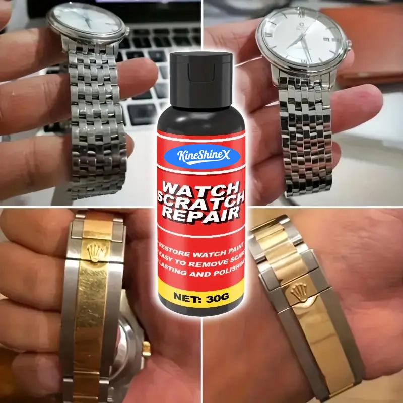 Quick Scratch Repair Polish Cream With Sponge Multi-Surface Restorer For Watches Jewelry Stainless Steel Metal Oxidation Remover