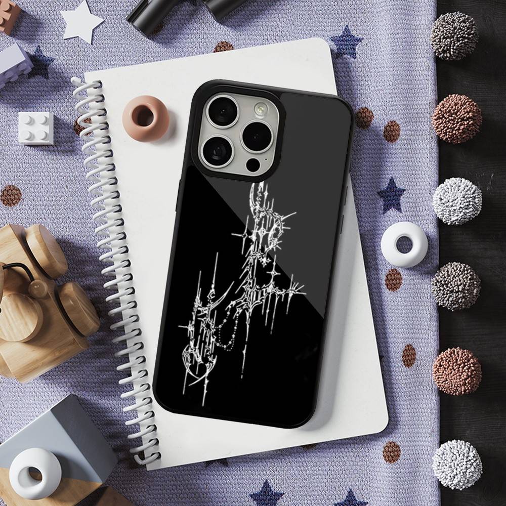 

Gothic Cyber Sigil Cross For iPhone Mini,13,Max,11,15,17,14,Plus,12,Pro,16,For Magsafe,Magnetic Wireless Charging Case iPhone11PROMAX