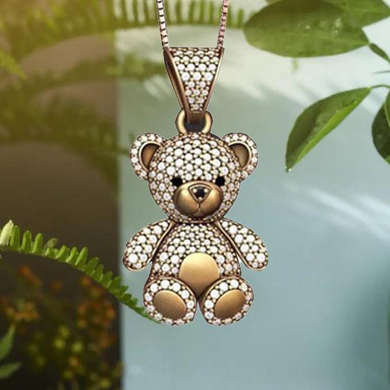 

Модное и креативное ожерелье с подвеской в ​​виде милого медведя для женщин, ювелирные изделия для банкета, пара, фестиваль, вечеринка, подарок на годовщину