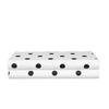 Black and White Polka Dots Decorative Box Leather Jewelry Boxes Dresser Table Desk Decoration Exquisite Jewelry Storage Jar