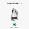 kwmobile Key Cover BMW 3-Button Car Key Smart Key Compatible