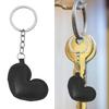 Colorful Heart Pendant Keychain Love Shapes Cellphones Strap for Women and Girls Unique Bag Pendant Peach Phone Charm