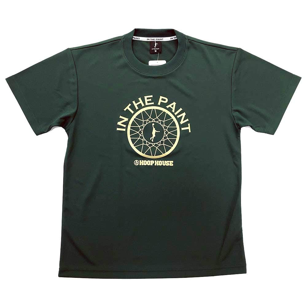 itp2003hh IN THE PAINT Original Basketball Short Sleeve T-Shirt ITP2003HH 0855: Green/Gold XXL
