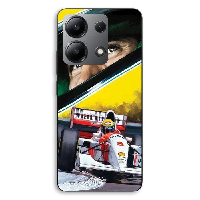 Case For Xiaomi Redmi Note 13 4G F1 Ayrton Senna Mclaren Legend Formula 1 Maniacase nero