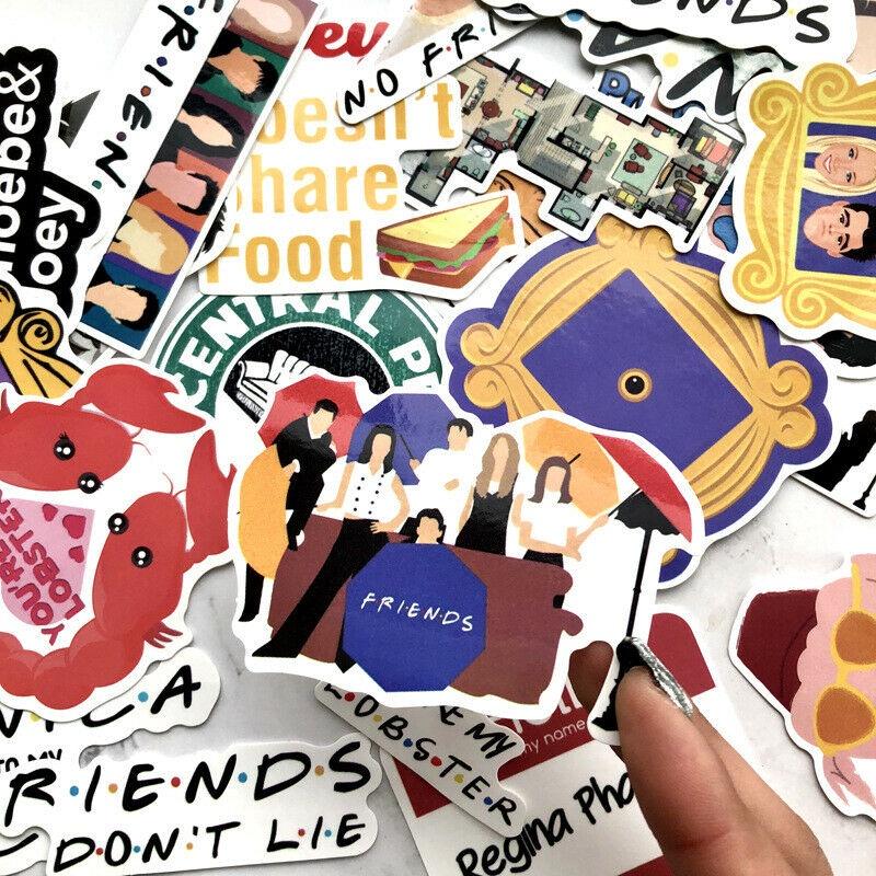 Superior Quality Friends Tv Show Decal Stickers Ideal For Luggage And Skateboards