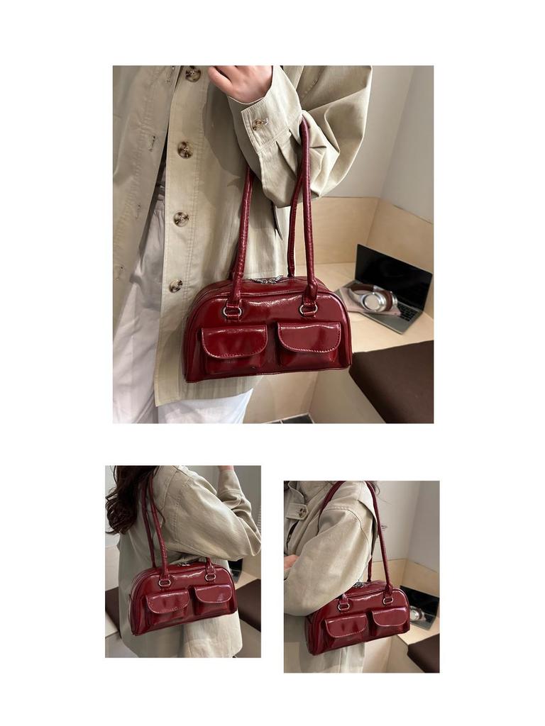 Korean Style Women's 2025 Retro Pillow Shoulder Bag
