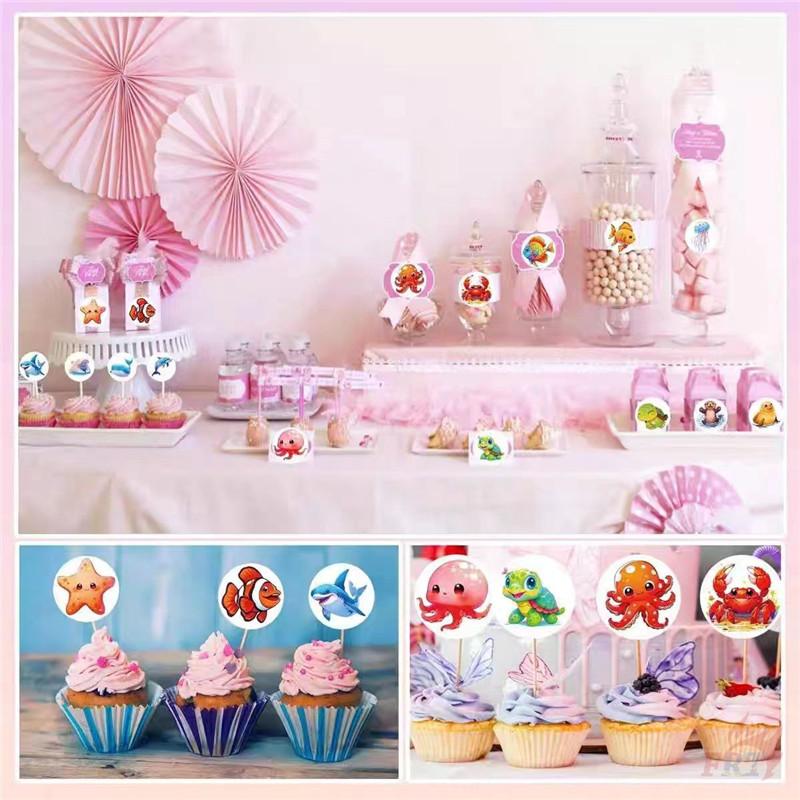 500Pcs/Roll Q Marine Animals Kids Rewards Stickers - DIY Scrapbooks Album Decor Sealing Label Decals