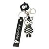 Cute Bulging Eyes Giraffe Keychain Silicone Cartoon Accessory Perfect For Gifts