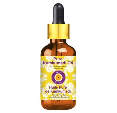 Huile pour le visage Kumkumadi Deve Herbes (Tailam) avec compte-gouttes en verre | Extrait traditionnellement | Pur | Enrichi au safran | Non collant | Léger | Ancien