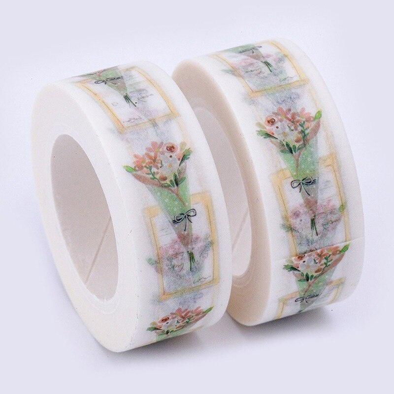 Cont de mână Autocolant flori Ramă foto decorativă Cont de mână Versiune largă și Bandă de hârtie Cadou Boutique Bandă repetat