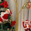 Electric Santa Claus Climbing Ladder with Beads - Christmas Ornament and Gift
