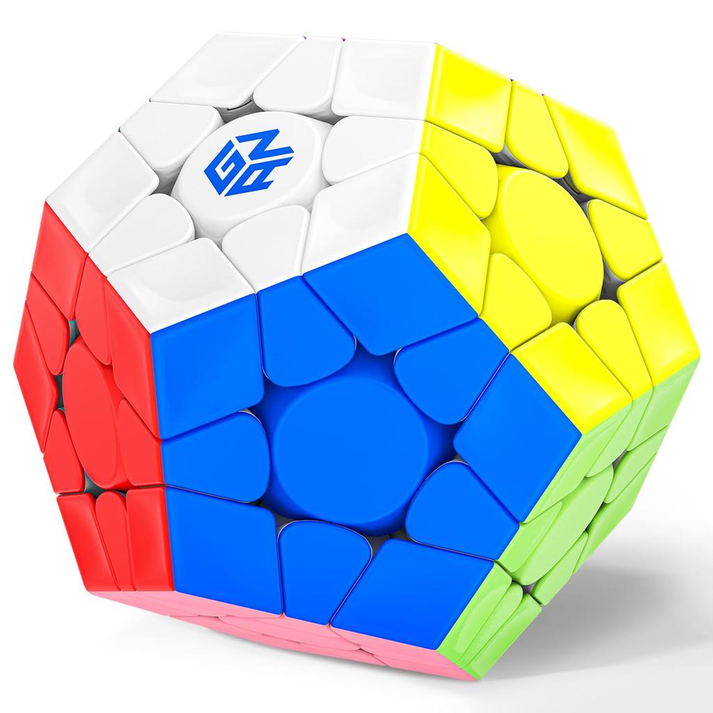 GAN Dodecahedron, Gray, Official Frost Magnetic Mega GanCube, Stickerless, Dodecahedron, Competition-grade Magnetic Cube, Easy To Turn, Magic Cube