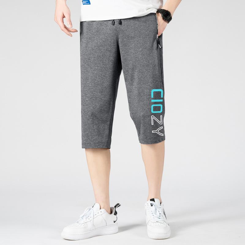 

Шорты Брюки Мужские Летние Укороченные Брюки Тонкие Повседневные Спортивные Свободные Пляжные Брюки Мужчины M шифер серый