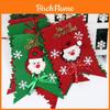 Christmas Celebration Santa Claus Pattern Banner Set With Nonwoven Fabric For Festive Wall Decor