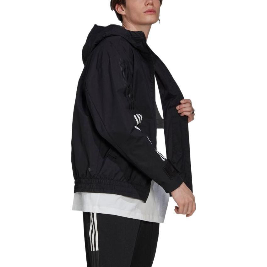 Adidas Jackets Men's Black Hooded Moderate Other HG2062