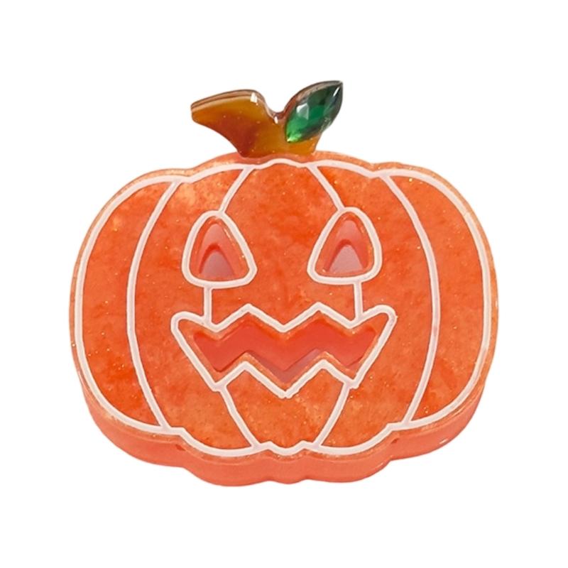 Sparkling Halloween Hairpins Permanent Acrylic Material Comfortable Wear Party Theme Accessories for Women Men Children