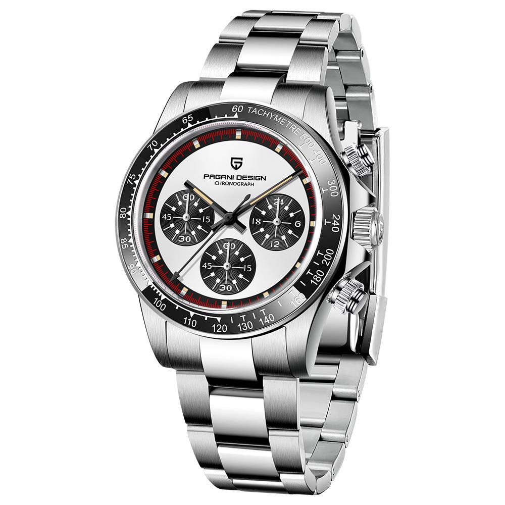 PAGANI DESIGN PD1676 Men s Stainless Steel Chronograph Waterproof Quartz Watch