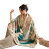 Scarf women's winter new versatile nautical imitation cashmere shawl thickened warm scarf dual-purpose high-end