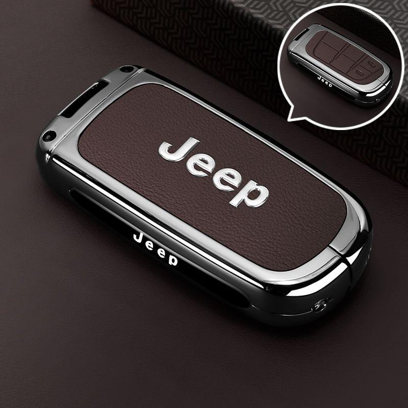 Mpxf10 Metal Car Smart Key Case Cover Shell For Jeep Grand Cherokee WK2 KL Wrangler JK Renegade Commander Compass 2018 2022 Accessories
