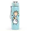 1PC Give Me Five Hand Cartoon Print 750ml Color Plastic Sports Water Bottle Leakproof Flip Straw Lid Suitable for Sports Office Home Use