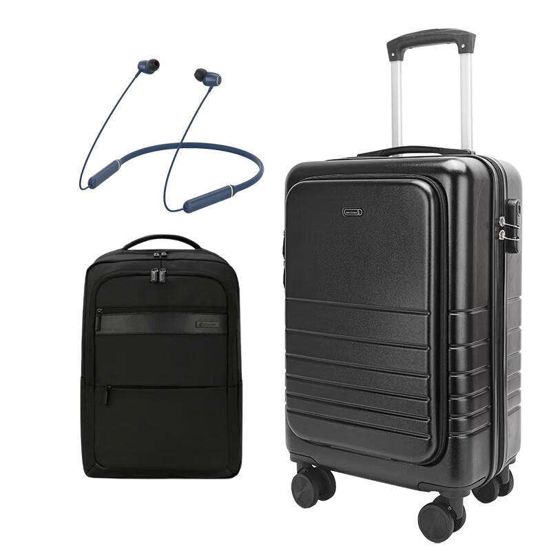 

MDKANGROO Travel Bundle: 20-inch Luggage, Backpack & Headphones
