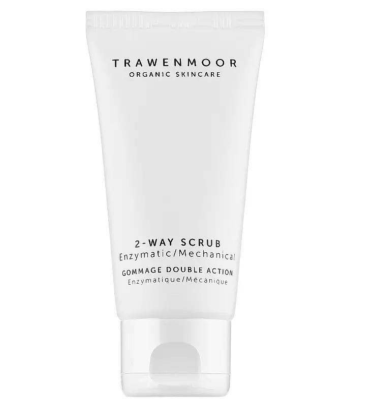Double Action Scrub - Enzymatic and Mechanical Peeling for All Skin Types 2-Way Scrub Trawenmoor 50 Ml