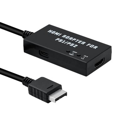 Mcbazel HDTV naar HDMI Converterkabel voor met Beeldverhouding Converteert van naar HDMI Converter Verbindingsconverter Compatibel met Zwarte PS1/PS2 Ingebouwd