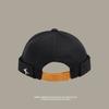Vintage Style Brimless Docker Cap Adjustable Dome Melon Cap Unisex Brimless Hat  Street Hip Hop