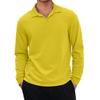 Men's Casual Retro Small V-neck Long-sleeved Top