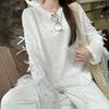 Butterfly Printing Long Sleeve T-shirt Summer New Pattern Thin Style Chic Loose Crew Neck Sunscreen Tops Women's Clothin