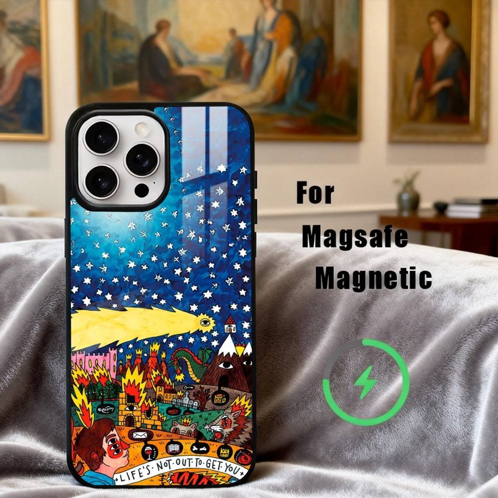 Pop-rock N-Neck D-Deep Band Phone Case For iPhone 17,16,15,14,13,12,Plus,Pro,Max for Magsafe Magnetic Wireless Charging