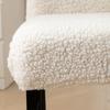 Lamb Wool Thickened Armless Chair Protective Case Luxury Plush Velvet Chair Covers Universal for Dining Room Home Hotel Decor