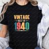 VINTAGE BEST OF 1940 Summer Trend Original Streetwear Unisexs and WoUnisexs Universal Pattern LargeSized Comfortable TShirt
