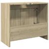 Bathroom Vanity Cabinet In Sonoma Oak 63 X 29 X 55 Cm Particleboard